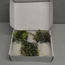 Der Rose 3 Pack Mini Potted Fake Plants Artificial Plastic Eucalyptus Plants Topiaries for Home Office Desk Farmhouse Shelf Room Bathroom Decor (Sage Green) (Grey)