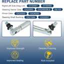 Steering Sector Drag Link Kit Compatible with L100 L105 L107 L108 L110 L111 L118 L120 L130 G110 Replace#GY20491,GY20492,GX20052, GX20052BLE GE103