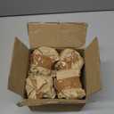 AuldHome Design Farmhouse Star Ornaments (12-Pack, White); Wood w/White Enamel 2-Inch Star Christmas Decorations, Retro Vintage Enamelware Style