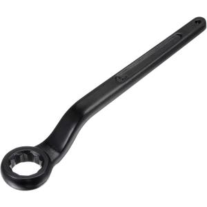 UXCELL 27mm Offset Box End Ring Type Impact Wrench - High Tensile Steel Single Head Wrench with Extended Handle and Hanging Hole