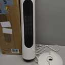 2-1 Electric Space Heaters For Indoor Use, 25" Tower Heater And Fan Combo, 70Oscillating, 3S Instant Heating,1500W, 3 Heating & Fan Modes, Electric Portable Heater For BedroomOfficeHome, White