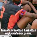 Colorful Soccer Captain Armband for Adults Durable Nylon Football Arm Bands Comfortable Fit for Team Sports Black Red