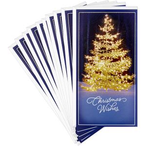Hallmark Pack of Money or Gift Card Holders, Christmas Wishes (10 Cards with Envelopes)