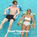 SLOOSH Inflatable Pool Floats Adult,2 Packs Floating Lounge Chairs,Blow up Pool Noodles for Adult Heavy Duty,Floating Chair for Party Summer Water Beach Lake Fun