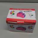 FLSEPAMB Balloon Pump, Electric Balloon Pump,Portable Dual Nozzles Electric Balloon Air Pump 110V 600W, Electric Balloon Inflator with Tying Tool, Colored Ribbons for Party Decoration