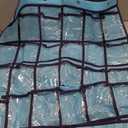 NIMES Hanging Closet Underwear Sock Jewelry Storage Over The Door Classroom Cell Phone Calculator Organizer 36 Clear Pockets (Blue)