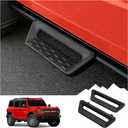 MABETT 2Pcs Running Boards Side Steps for 2021-2024 Ford Bronco 2/4 Door AccessoriesBlack Side Steps Bar Rock Sliders Nerf Bar fit Bronco