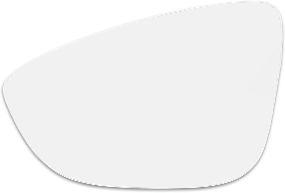 X AUTOHAUX Left Driver Side LH Mirror Glass W/Adhesive for Volkswagen CC 2009-2017 for Eos 2009-2015 2016 for Passat 2012