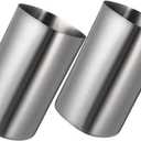 2pcs Stainless Steel Tooth Brush Cup Brushing Cup Brush Holder Stackable Tumblers