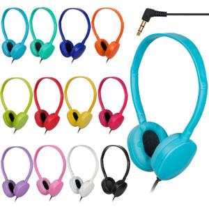 Headphones Bulk 12 Pack for Classroom School,Wholesale Earphones
