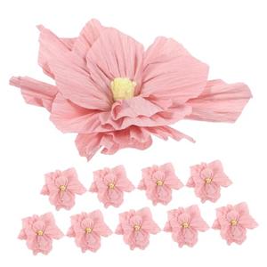 BRIGHTFUFU 10pcs Crepe Paper Flowers Elegant Tissue Paper Floral Decorations for Weddings Parties and Nursery Wall Decor Room Decor