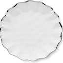 Regency Silver 11-Inch Porcelain Dinner Plates  Set of 4 Luxury Silver-Rimmed Dishes  Durable, Dishwasher-Safe Fine Tableware for Formal Dining, Holiday Gatherings & Everyday Kitchen Essentials