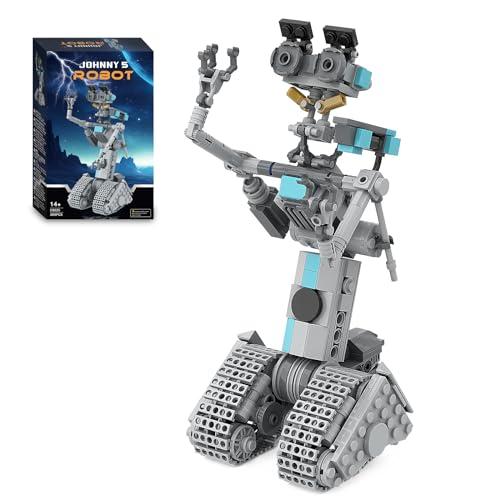 Johnny 5 Robot Building Toys,Movie Short Open Circuit Figures Robot Model Building Kit,Decoration Building Bricks Set for Adults Children(368 PCS)