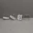 Mkono Wall Hanging Planter Propagation Station Glass Flower Vase for Hydroponics Plants, Bathroom, Home Office Living Room Decor Gift, Oblate Set of 4