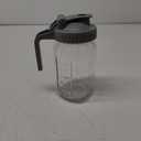 OneDream Glass Pitcher with Lid, 64 oz Large Mason Jar Wide Mouth, Sun Tea Glass Jar for Outside, Iced Tea Pitcher for Cold Beverages, Breast Milk, and Home Entertaining (Gray)
