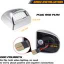 Chrome LED License Plate Lights Lamp Compatible with Silverado Suburban GMC Sierra 1500 2500 3500 HD Tahoe Yukon Cadillac, 6500K White