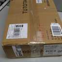 TUTOTAK Corner Shelf with LED Light, 6-Tier Corner Bookshelf for Small Space, Narrow Display Corner Shelf Stand with Storage Rack, for Living Room, Bedroom, Natural BS05BN006L