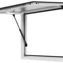 60 in x 36 in Concession Window , Aluminum Alloy Food Truck Service Window with Awning Door & Drag Hook, Up to 85 Degrees Stand Serving Window for Food Trucks Concession Trailers, Glass Not Included