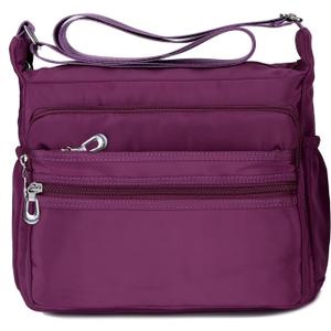 Crossbody Bag for Women Waterproof Shoulder Bag Messenger Bag Casual Nylon Purse Handbag (Small, Purple) Crossbody Bag for Women Waterproof Shoulder Bag Messenger Bag Casual Nylon Purse Handbag (Small, Purple)