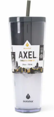 Manna™ Axel™ Plastic Tumbler - Black, 24 oz