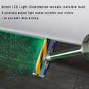 Optic Soft Roller Cleaner Head for Dyson V15 V11 V10 V8 V7 Gen5 Animal Detect Absolute Cyclone, LED Green Light Dust Detect Hardwood Floor Attachment, Anti-Tangle Quick Release Replacement Part