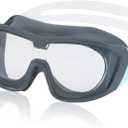 Speedo Unisex-Child Swim Goggles Proview Mask (Steel Grey/Clear)