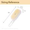 GooCare Soft 3-in-1 Silisone Spray Brush, Upgraded for Shedding, Cleaning and Spa Massage, Hair Removal, Best Water Steam Brush for indoor Long or Short Haired Cat and Dog (Purple, Handle)