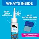 Nix Ultra Lice Treatment Hair Solution & Lice Comb, Kills Superlice & Eggs, 3.4 Fl Oz