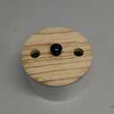 Breathable Garlic Container for Counter, Wooden Garlic Keeper with Vented lid, Large Garlic Storage Holder & Jar to Keep Fresh, White Garlic Jar