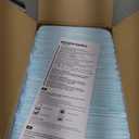 Amazon Basics Leak-Proof Dog and Puppy Potty Training Pee Pads with Quick-Dry 5-Layer Super Absorbent Design, Regular Size 22 x 22 inch, Blue & White, 100 Count