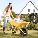 GICOOL 14.5" Wheelbarrow Tire, 3.50-8” Pneumatic Tire, Universal Wheelbarrow Wheel for 4.80/4.00-8”, 4.00-6”, and 2.50-8”, with 6" Centered Hub, 5/8" Axle Bore Hole, Sealed Bearings