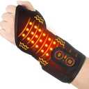 Yabuu Cordless Wrist Hand Massage Heating Pad for Carpal Tunnel Built-in 3000mAh Battery,Hand Arthritis,Wrist Pain Relief,Heat Wrap Pad,Vibration and Adjustable Heat Settings Hot Therapy Best Gift