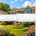 Extra Long No-Drill Tension Curtain Rod 40-166 Inches (4-14Ft), Heavy Duty Adjustable Rod for Outdoor Patio Curtains, Large Windows, Room Divider & Bathroom, White