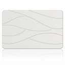 Veeloim Stone Bath Mat Diatomaceous Earth Shower Mat Non-Slip Super Absorbent Diatomite Stone Bath Mats for Bathroom Floor Quick Drying Natural Easy to Clean(23.6''×15.4" White)