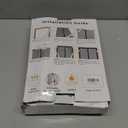 Double Door Mesh Screen Magnetic Closure Heavy Duty for Sliding Door 72" x 96" Extra Long Magnet Bug Screens for French Doors, Self Closing Fiberglass Mosquito Net for Doorway, Keep Bugs Out (Gray)