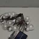 Solar Outdoor String Lights, 15FT G50 Patio Lights String Waterproof with 10 Warm White LED Shatterproof Bulbs, Perfect for Garden, Backyard, Pergola, Party, Cafe, Camping Decoration (15FT)