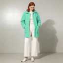 Women's Faux Wool Coat Long Winter Jacket with Pockets, Long Sleeve Lapel Coat, Soft Fluffy Outerwear for Women, Green, X-Large-XX-Large