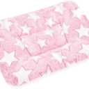 Small Animal Bed Mat, Soft & Warm, Suitable for Guinea Pig, Hamster, Rabbit, Rat and Bearded Dragon (X-Large(13.3''x9.4''), Star Pink)