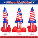 8 FT 4th of July Inflatables Rocket Outdoor Decorations with Built-in LEDs, 250th Anniversary Patriotic Blow Up for Memorial Day, Independence Day, Yard, Lawn, Garden, Party Decor