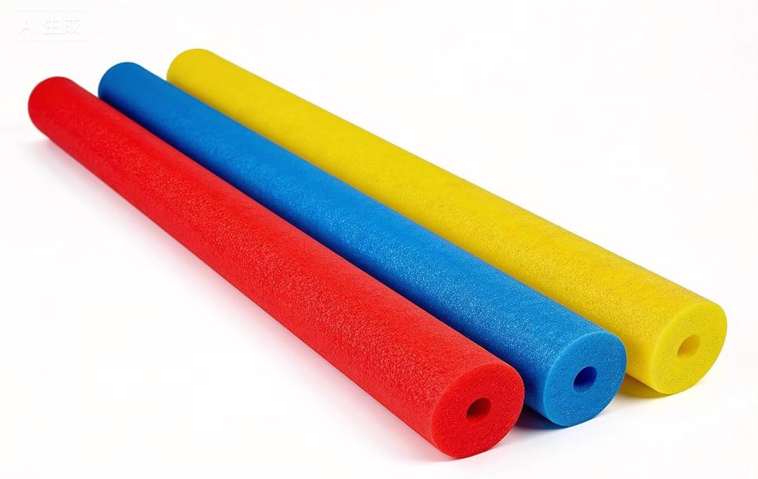 3 Pack Pool Noodles, Blue/Red/Yellow, 59 Inch | Premium Foam, Floatation Aids, Pool Parties, Water Sports