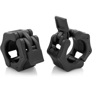 Olympic Barbell Collar 2 inch Quick Release Pair of Locking 2" Pro Weight Bar Plate Locks Clamp Clips for Workout Weightlifting Fitness Training (Black)