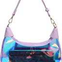 Clear Shoulder Bags for Women, Stadium Approved Cute Hobo Tote Crossbody Handbag Mini Clutch Purse