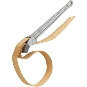 RIDGID 31365 #5 Aluminum Pipe Strap Wrench, 5-inch Capacity Adjustable Strap Wrench, Small