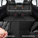 HChengkikz Car Seat Covers Full Set, Breathable and Waterproof Napa Leather Car Seat Cover, Interior Universal Fit for Cars, Sedans, SUVs, Vans, Trucks (Full Seat, Black)