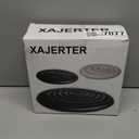 Inflatable Hot Tub Cover Round Replacement, Fit Saluspa Coleman Intex Spa Cover, Insulated Energy-Saving Weatherproof Lid, Unique Design Flexible Adjust Pool Cover Size-Life Time Support (black with handle)