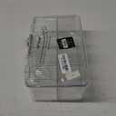 Isaac Jacobs Divided Clear Plastic Organizer (10.88" x 6.63" x 3.75") w/Hinged Lid & Removable Dividers, Stackable Box for Tea Bags, Office Supplies, Cosmetics, BPA-Free, Food Safe Pantry Container