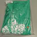 St Patricks Day Shirt for Women Irish Lucky Shamrock V-Neck Short Sleeve St Paddy's Day Tee Tops(Green, 2XL)
