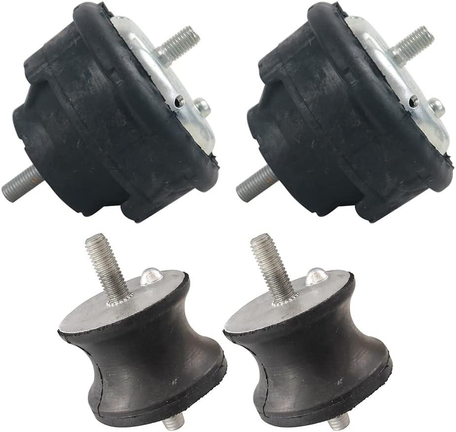 3PCS Engine Transmission Motor Mounts Set Kit for BMW 1997-2006 318i 320d 320i 325i 330i M3 Z3 Z4 2.2i 2.8i 3.0i 3.2 1990-1998 320i 323i 328i M3 2.2 2.8 3.0 3.2 OE: 22116779970 22116779971