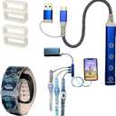 MultiCharger for MagicBand+, MagicBand +, Magic Band Compatible with FuelRod & Other External Battery. Disneyland Accessories for Trip to Disney World Cruise (USB-A & USB-C, 1-Pack)