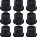 9 Pack Furniture Risers Black Bed Risers 2 inch, Bed Lifts Risers for Sofa, Couch, Desk, Bed Frame Risers Heavy Duty Table Leg Extenders Supports Up to 1,300 Lbs